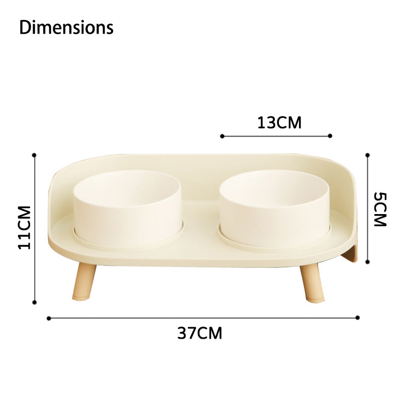 Raised Cat bowl, Double cat bowl