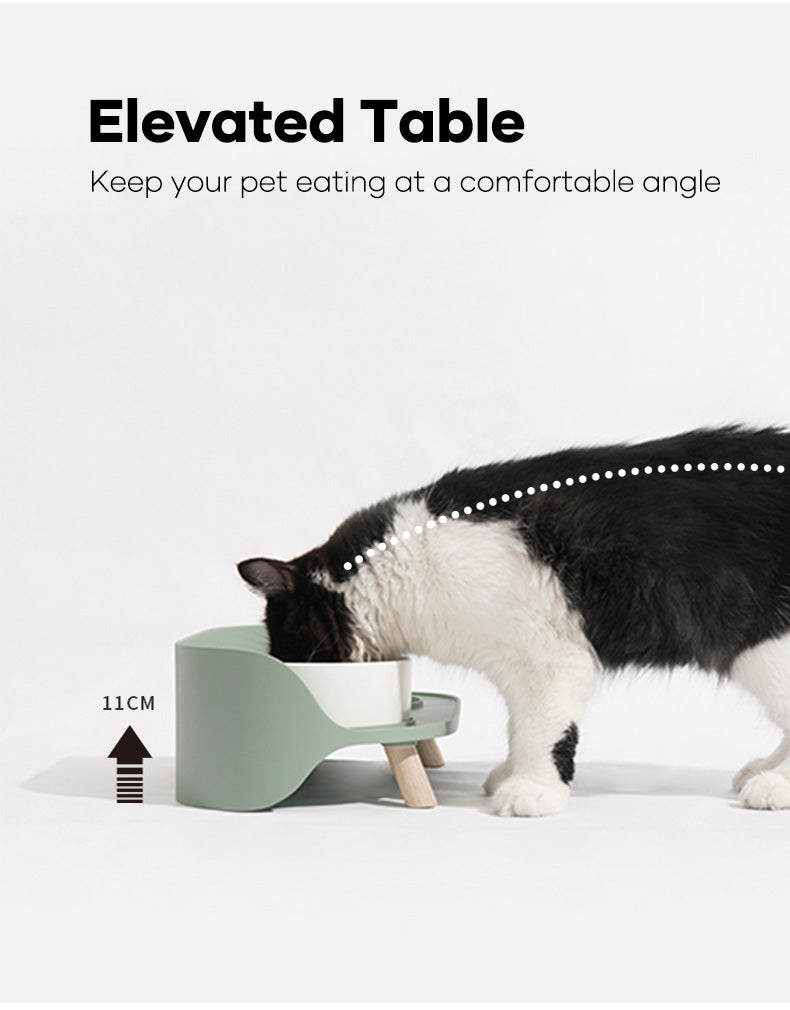 Raised Cat bowl, Double cat bowl