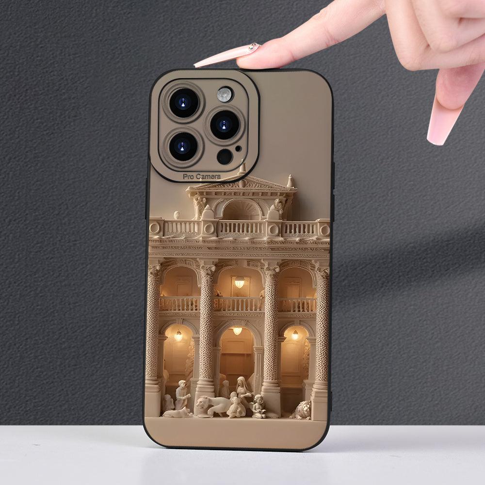 Palace Graphic 3D Embossed Protective Phone Case for iPhone.