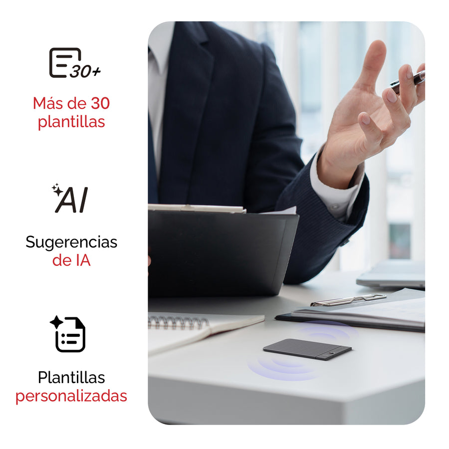 PLAUD NOTE y Pro Plan anual con IA

