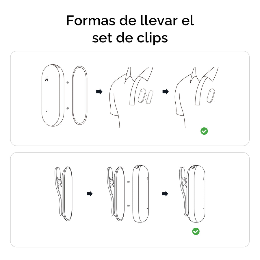 Clip & Pin Magnético para PLAUD NotePin
