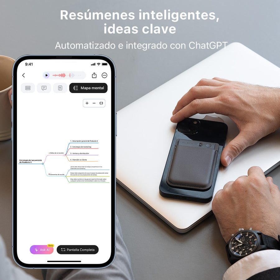Grabadora de voz con IA PLAUD NOTE | Pack de 6
