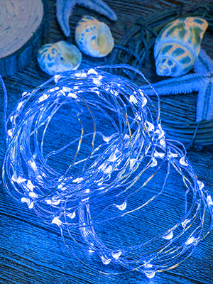 2 Pack 33 Feet 100 Led Solar Powered Fairy string lights