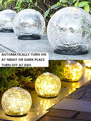 Outdoor Garden pathway Solar Lights Ball