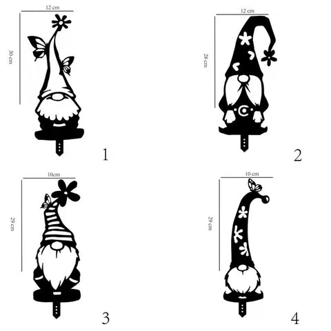 Plastic Branch Gnomes Decoration