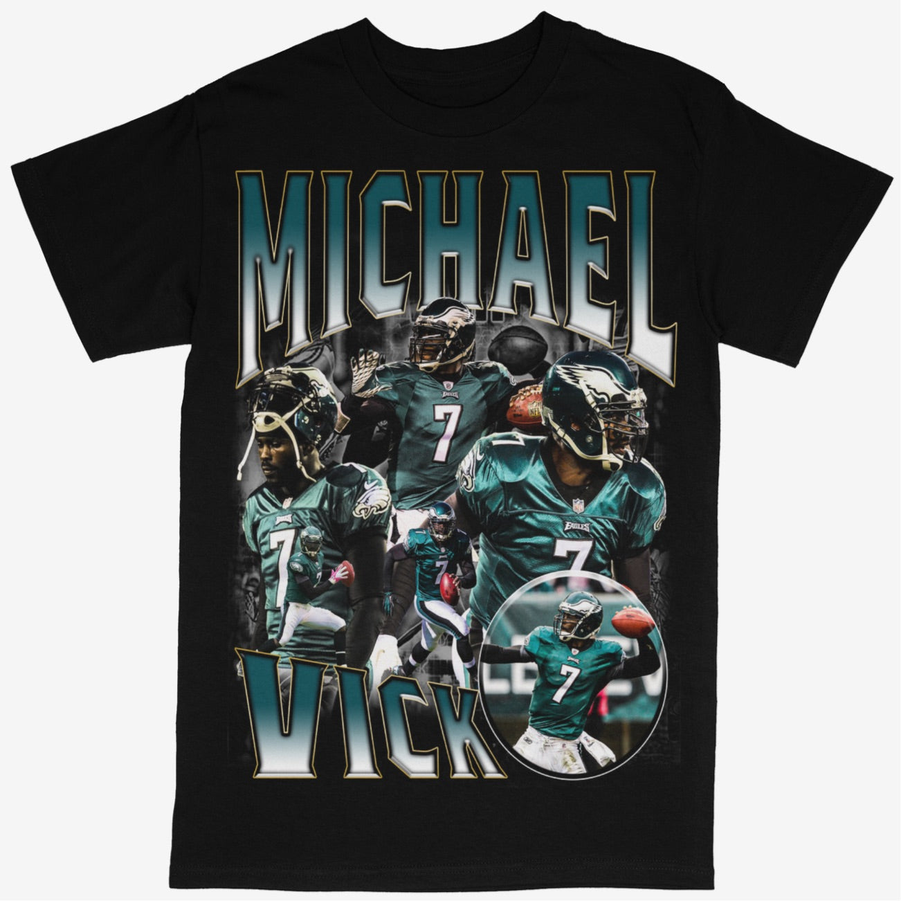Michael Vick Tee Shirt Philadelphia Eagles NFL Football