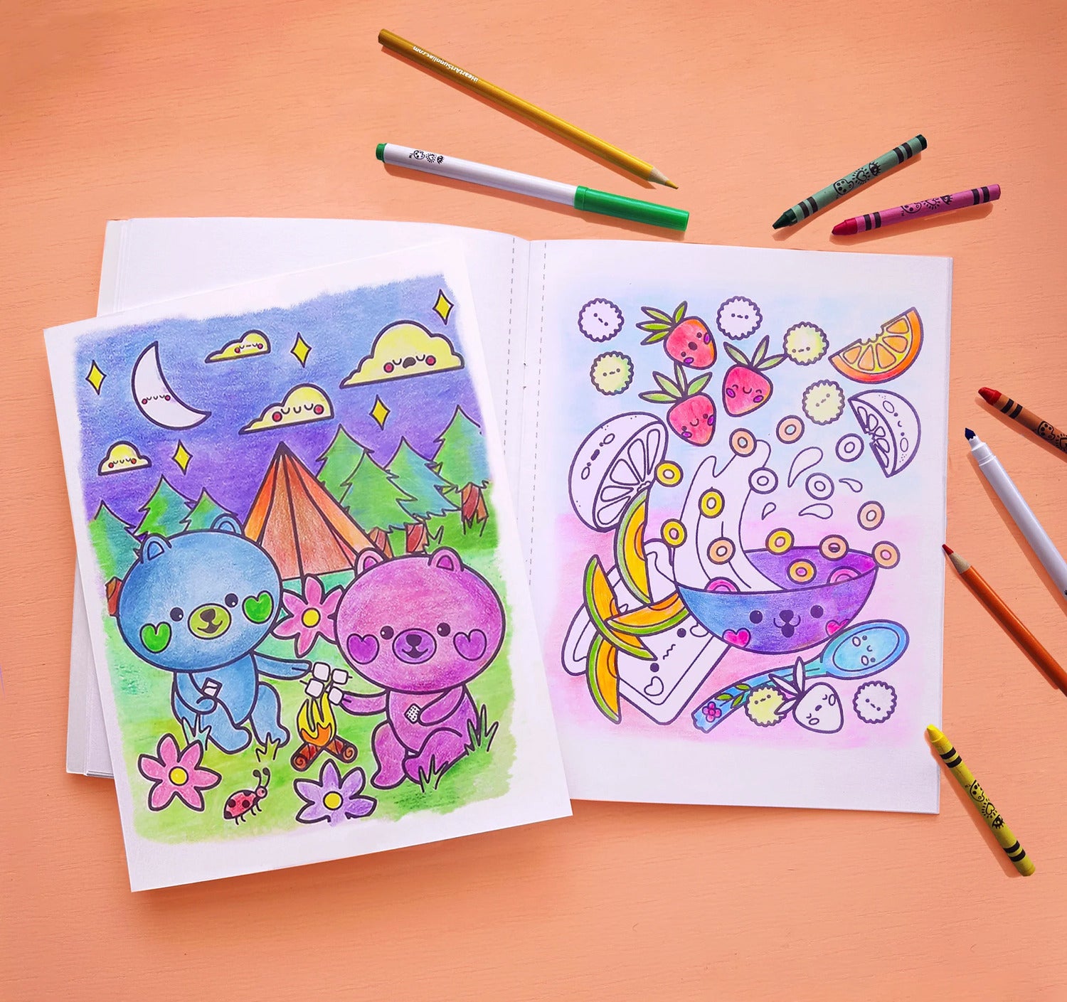 Color Crazy Coloring Book - Cutie Critter Cafe