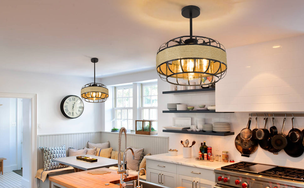 retro farmhouse chandelier lighting