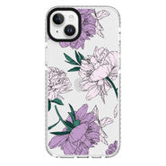 Elita Clear Print Floral Case Lavender for iPhone 14/13