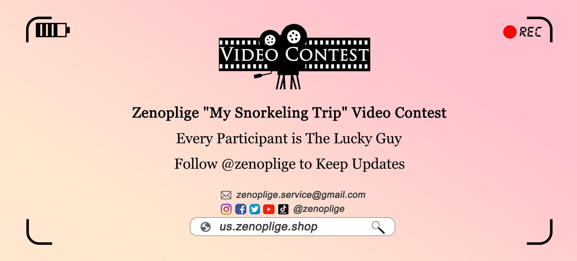 zenoplige snorkel set video contest
