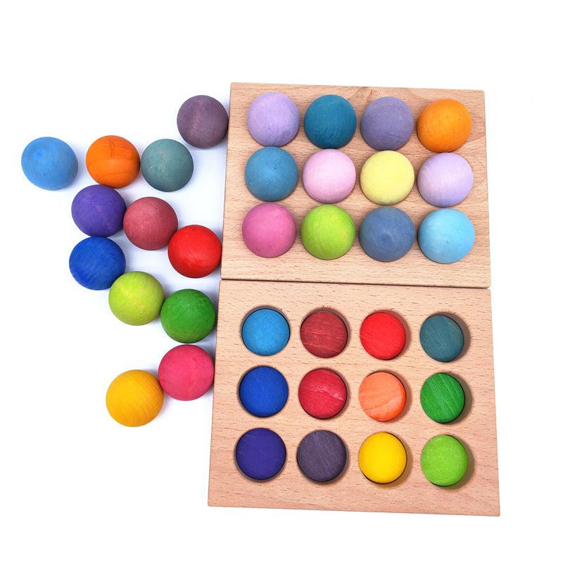 Wooden Balls Sorting Board