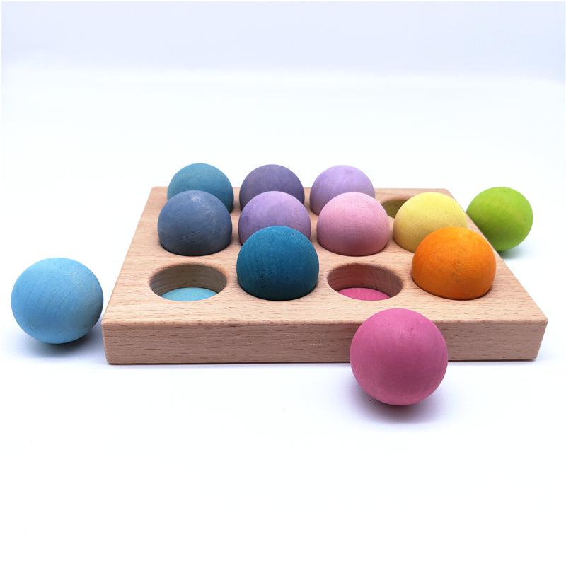 Wooden Balls Sorting Board