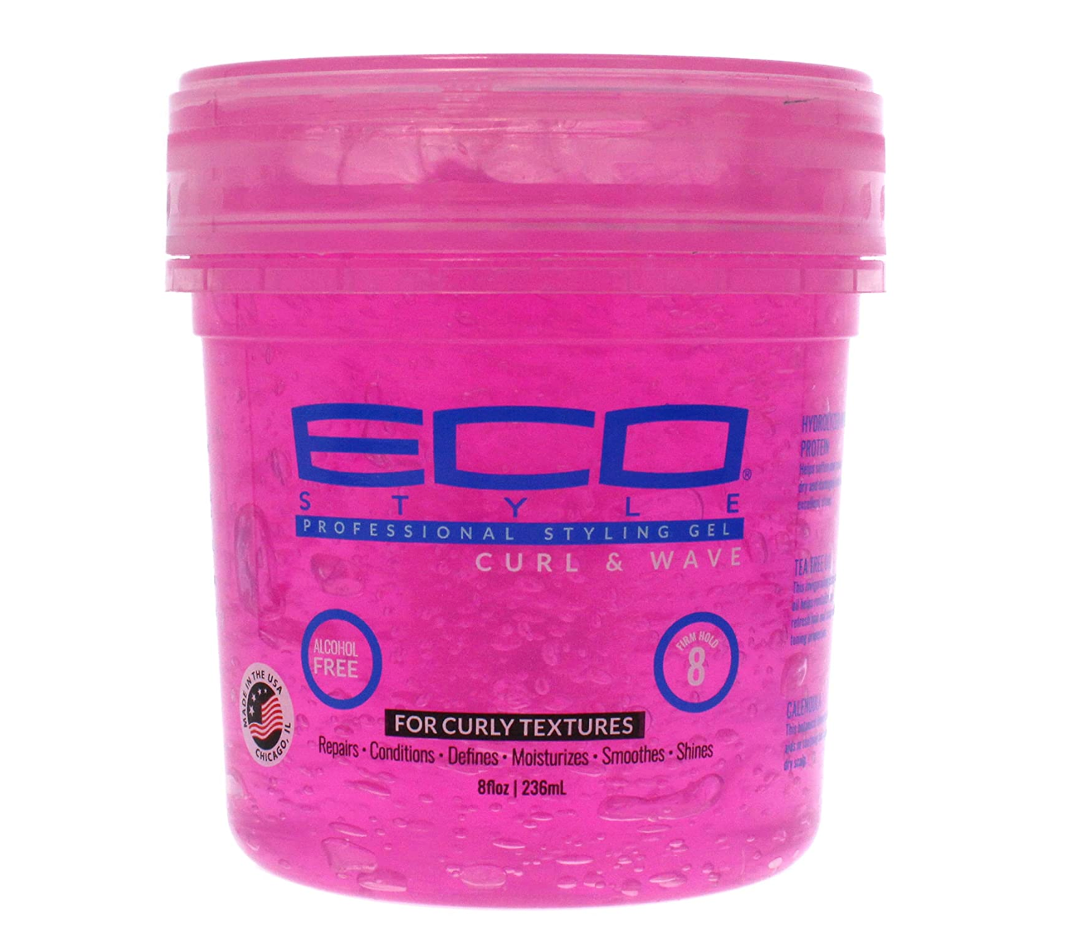 ECO Style Gel Pink Curly & Wave