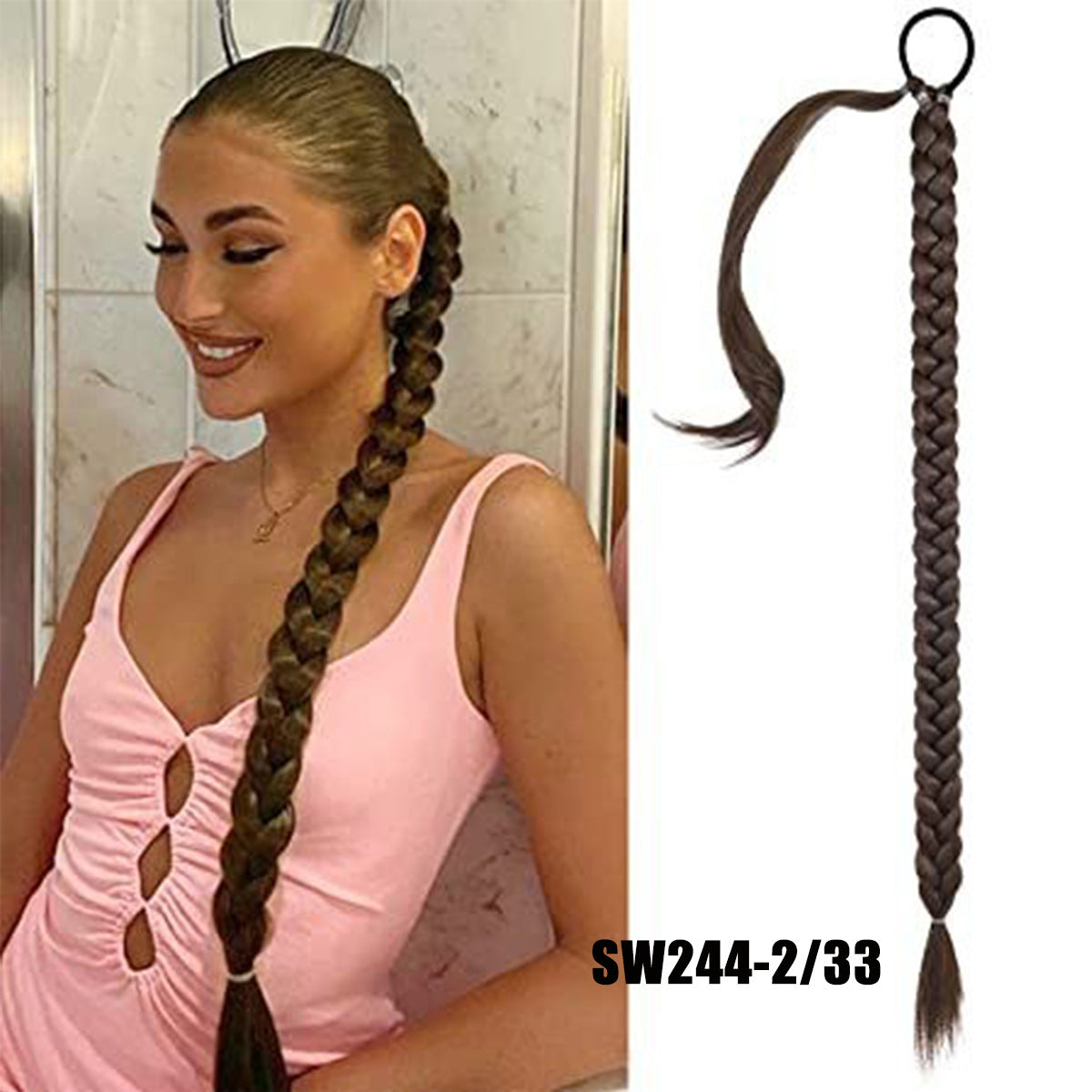 Long Braid Hair Extension Hair - Braid Wig Ponytail