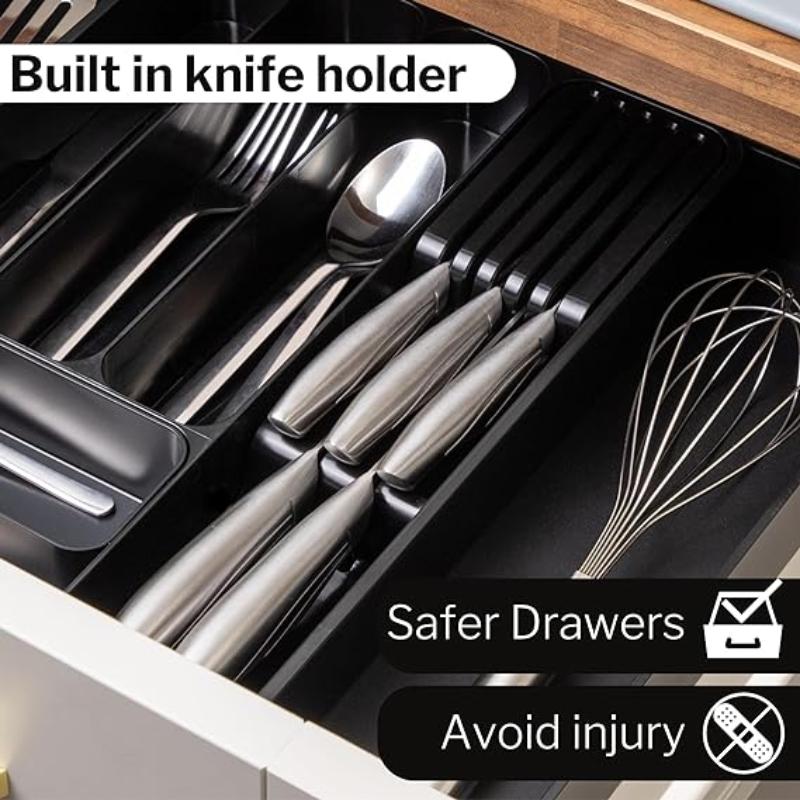 Expandable Cutlery Drawer Organiser | Multiple Colours | by Nuovva