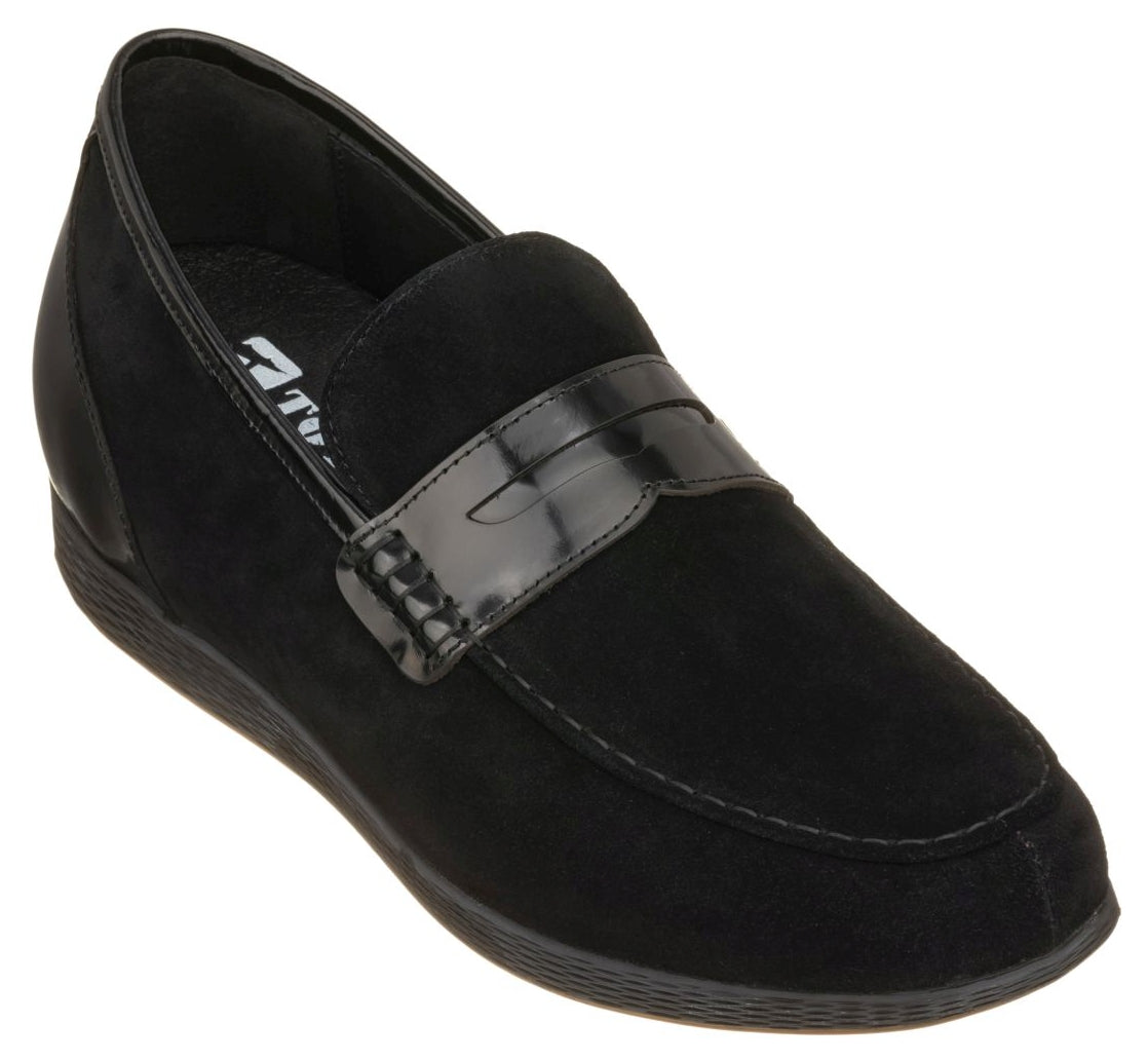 TOTO - K1093 - 2.6 Inches Black Lightweight Penny Loafers