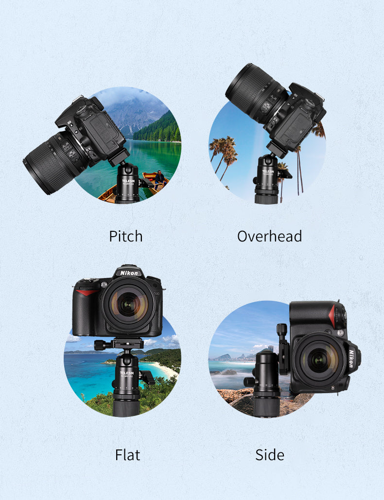 TELESIN Quick Release Panoramic Ball Head