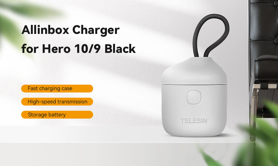 TELESIN ALLIN BOX Portable Storage Charger for GoPro Hero 9/10