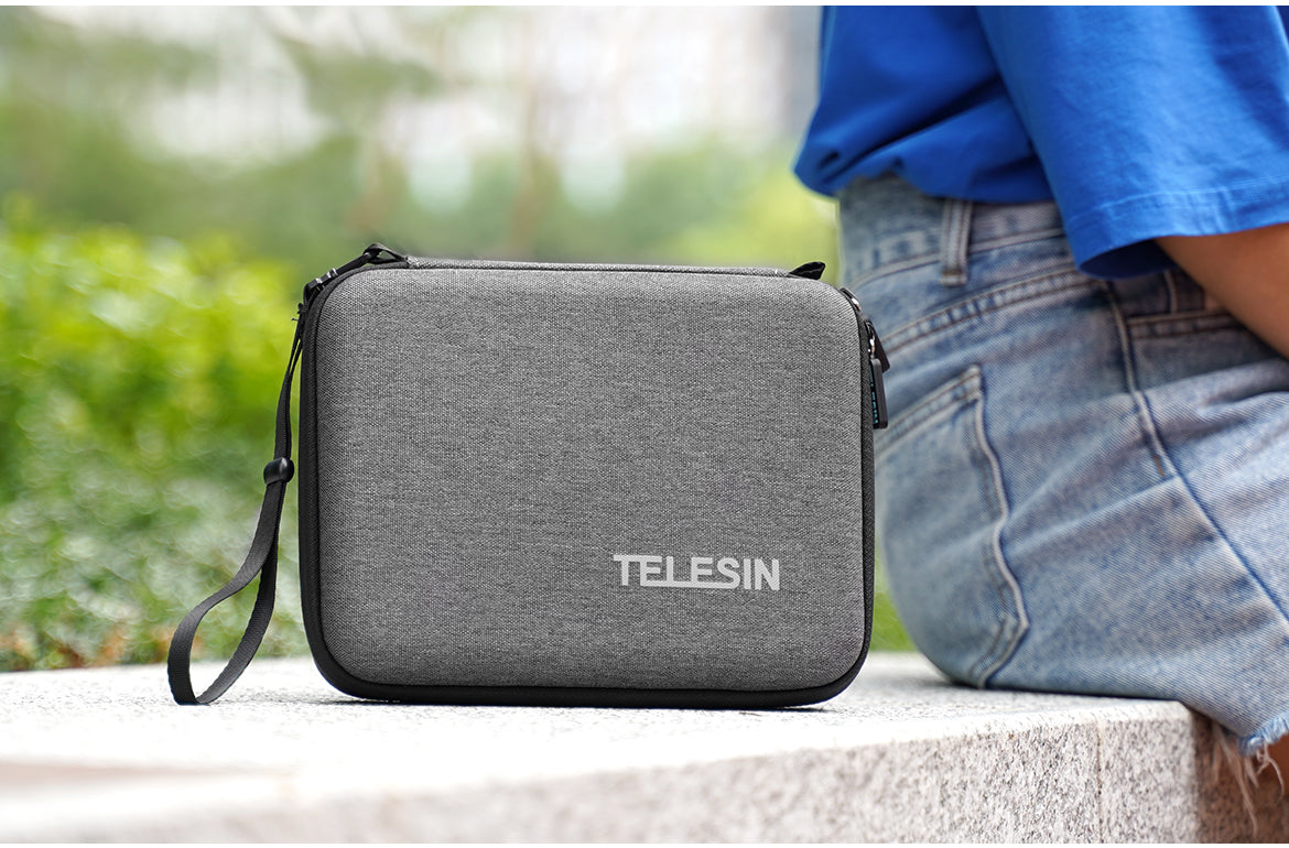 TELESIN Large Medium Waterproof Carrying Storage Bag for GoPro