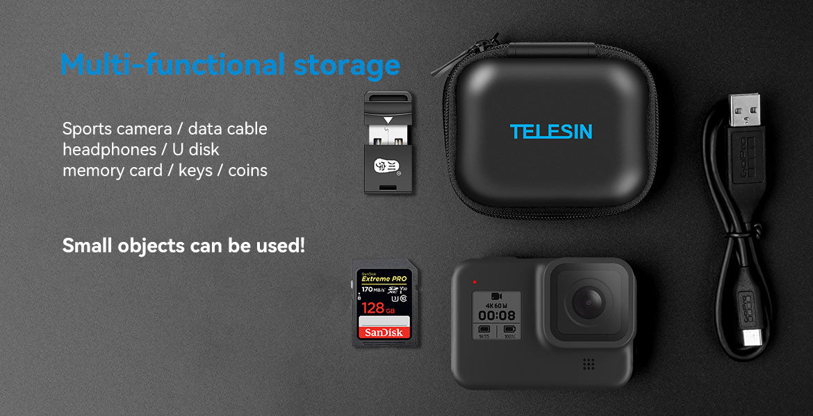 TELESIN Mini Camera Bag Case