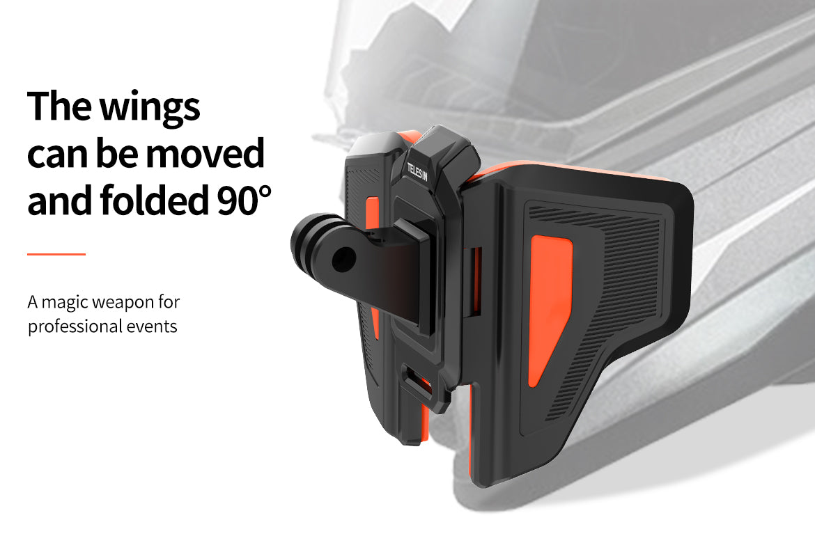 TELESIN Motorcycle Helmet Chin Strap Mount for GoPro