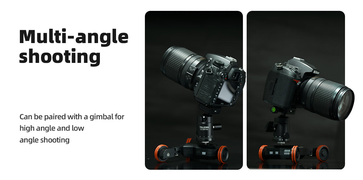 TELESIN Motorized Camera Slider Dolly Car with Remote Control