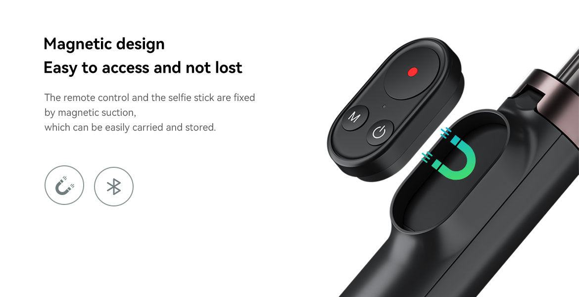 TELESIN Selfie Stick Tripod with Remote for GoPro/ Phone