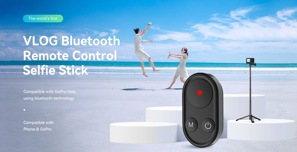 TELESIN Selfie Stick Tripod with Remote for GoPro/ Phone