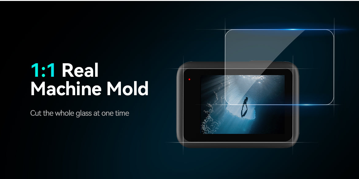 TELESIN Tempered Glass Lens + Screen Protectors for GoPro 9/10