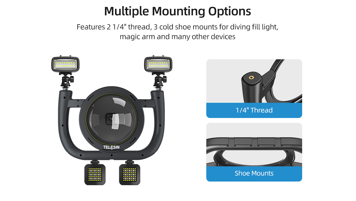 Diving Rig Stabilizer Set for Hero Dome Portدام گوپرو 11