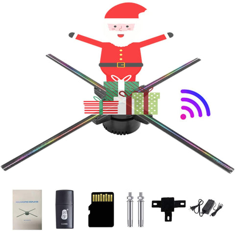 thumbnail image 2 of 3d Holographic Fan , 40cm, 700 Video Library, For Halloween 2 of 11