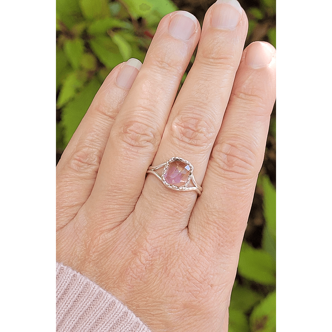 Aurora Ametrine Ring in Sterling Silver - Size 7