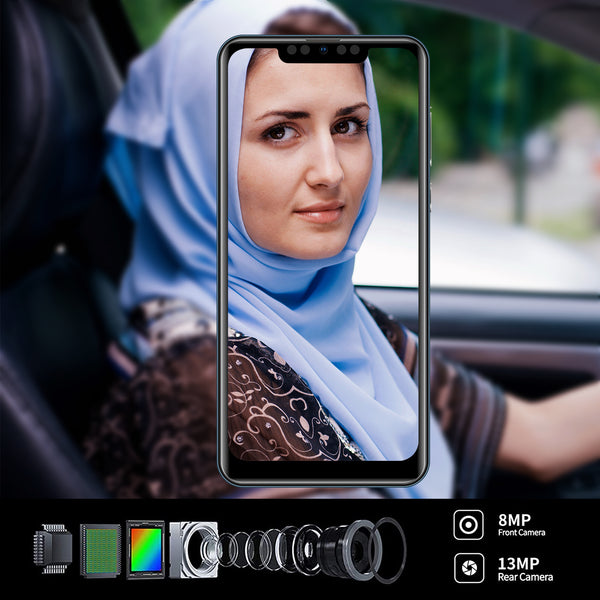 Mione A55 Dual Sim Smartphone With 6.53" Full HD Screen