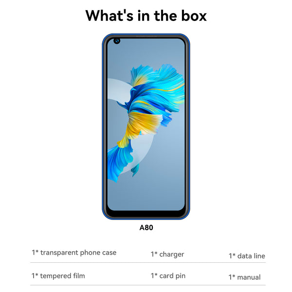 Mione A80 Dual Sim Smartphone With 6.8 Full HD Screen