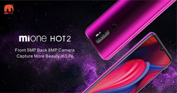 Mione hot2 Smartphone, 6.6 inch, 2+16G, Face Unlock, 3600mAh