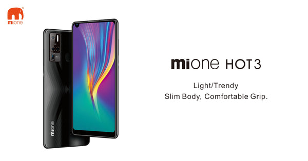 Mione hot3 smartphone, Dual SIM, 6.72 inch, 3800mAh