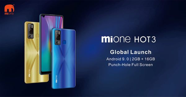 Mione hot3 smartphone, Dual SIM, 6.72 inch, 3800mAh