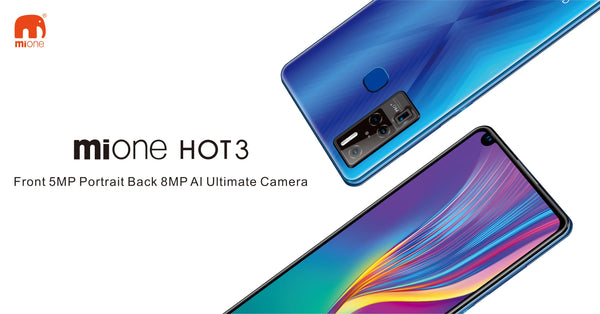 Mione hot3 smartphone, Dual SIM, 6.72 inch, 3800mAh