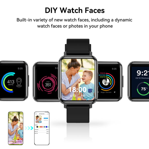Mione MiW04 IP67 Waterproof Smart Watch 24 Sports Modes