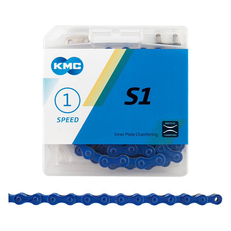 KMC S1 Chain Speed: 1 1/8 Links: 112 Blue