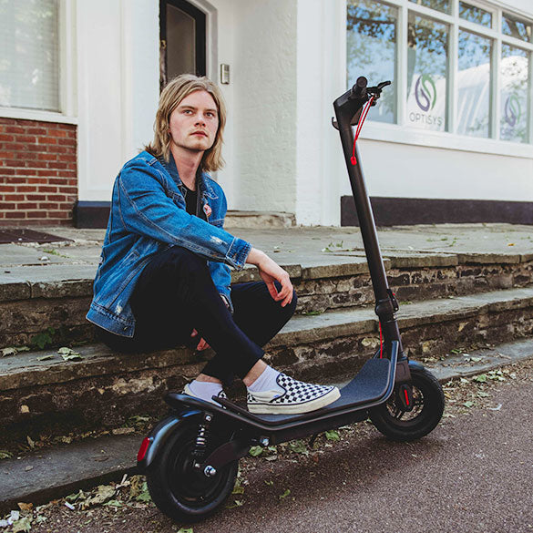 Cool girl riding Windgoo electric scooters in UK