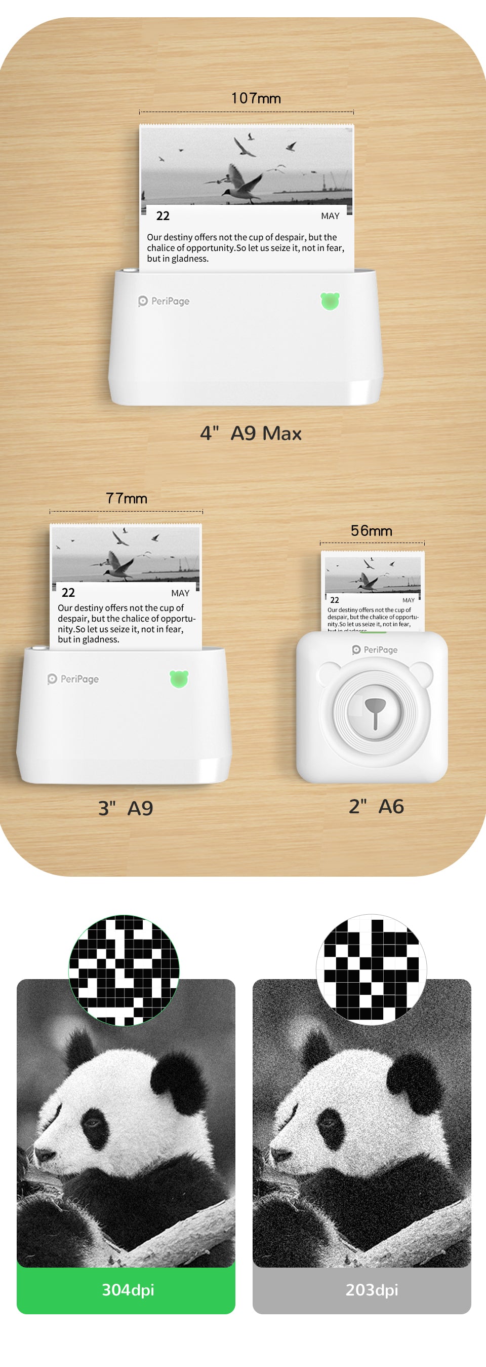 Lightweight PeriPage A9 Max pocket printer ideal for travel and mobile printing needs