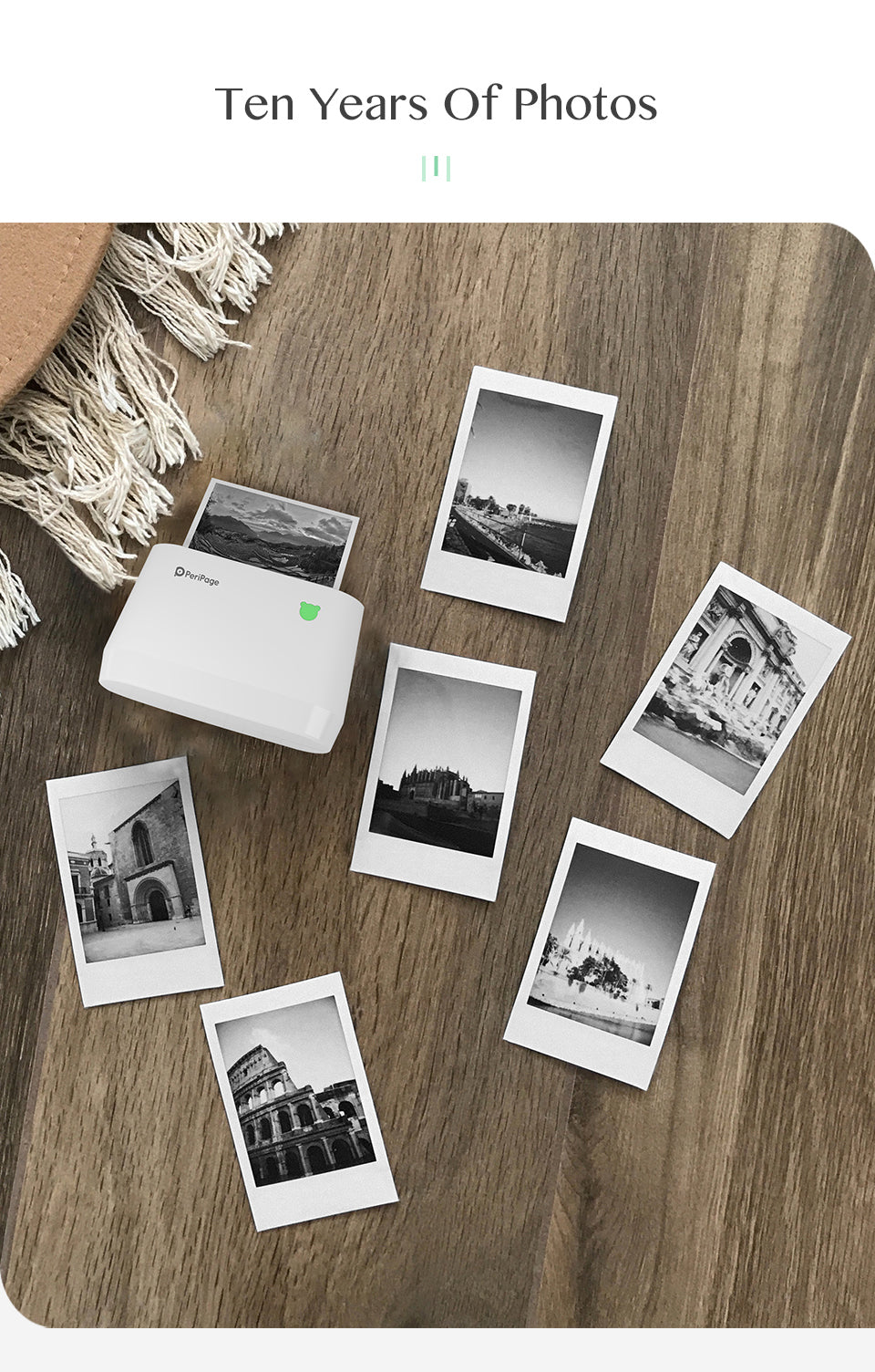 PeriPage A8 56×40mm White Thermal Paper 3-Rolls/Box