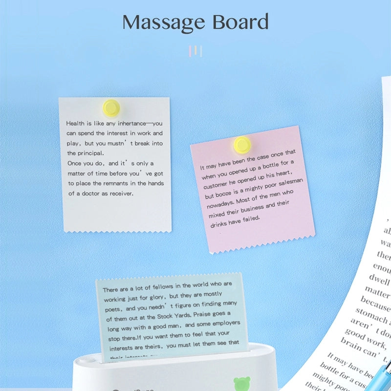 PeriPage A8 56×40mm White Thermal Paper 3-Rolls/Box