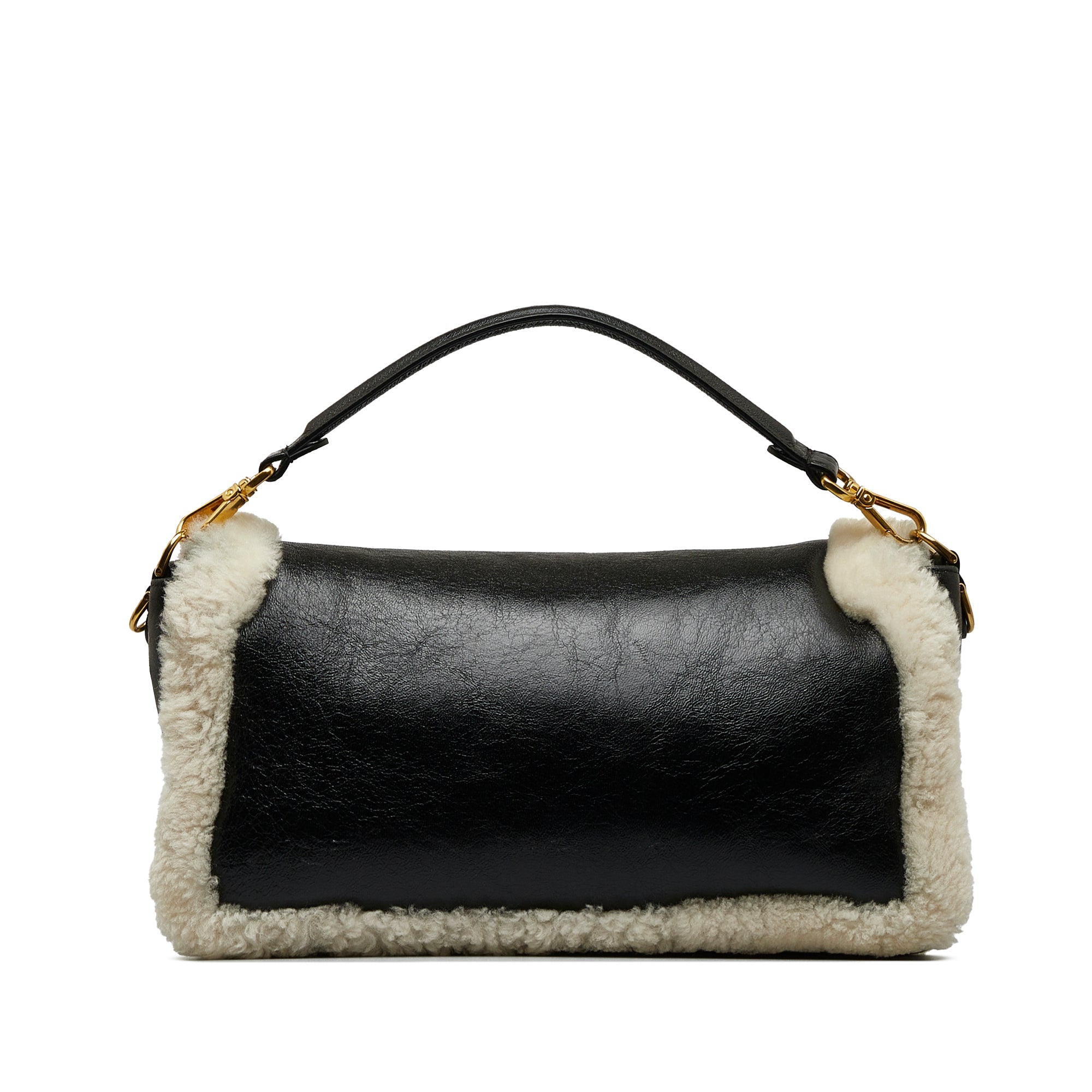 Fendi Baguette Large Shearling Leather