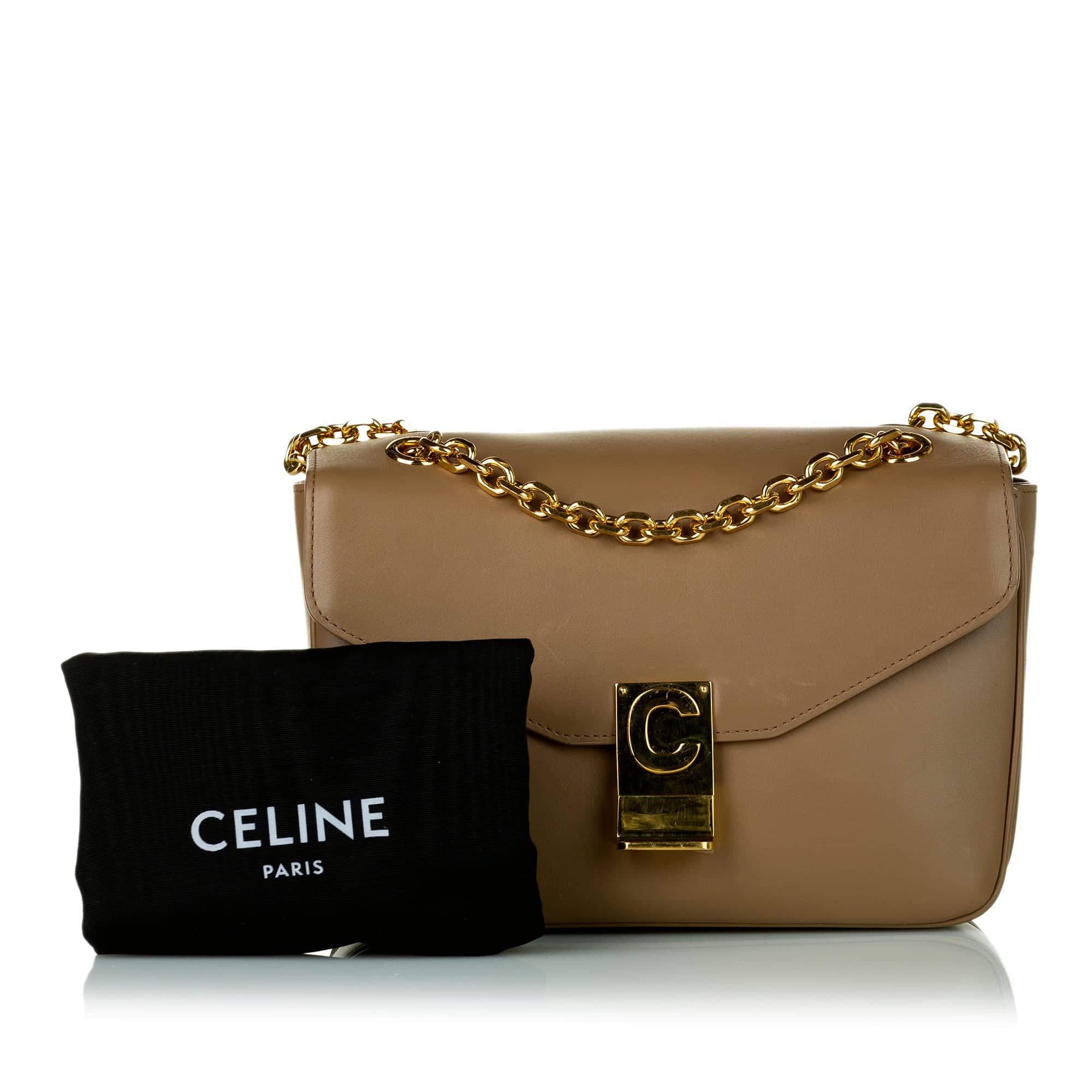 Celine C Crossbody Bag Small Brown