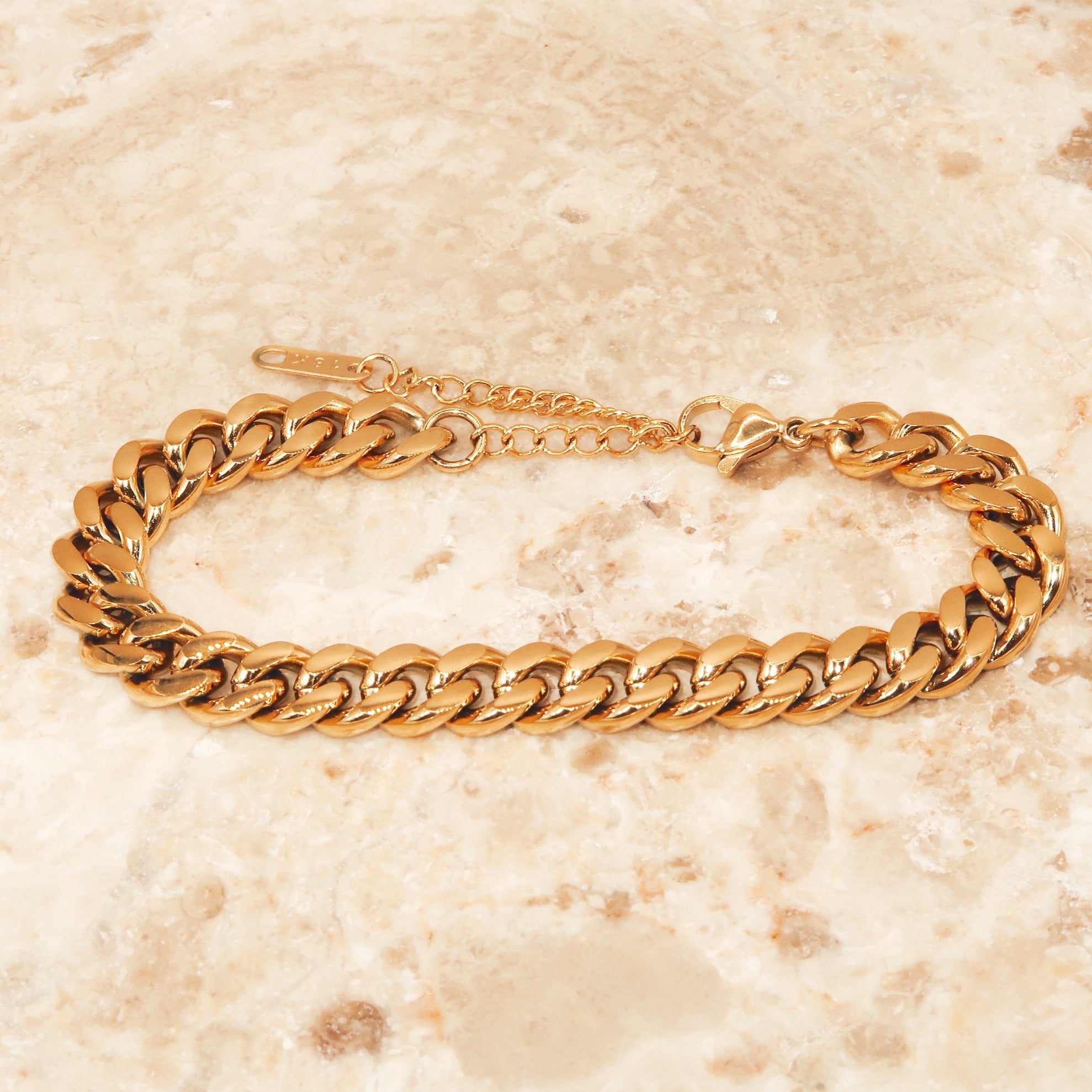 BRI - 18k PVD Gold Plated Stackable Link Bracelet