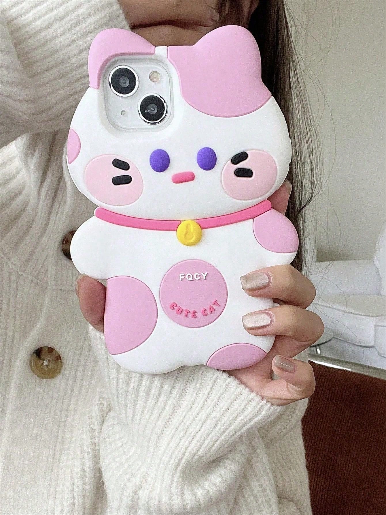 Cute Cartoon 3D Castle Make Up Mirror Silicone Phone Case for iPhone