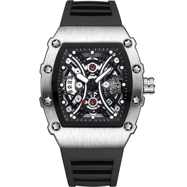 Top Brand Luxury Big Dial Waterproof Creative Black Quartz