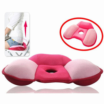 Cotton Slow Rebound Massage Cushion Breathable Sofa Office Round Beautify Hip Cushion